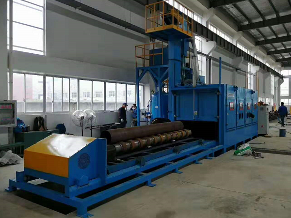 鋼管內(nèi)外壁自動噴砂機(jī)1